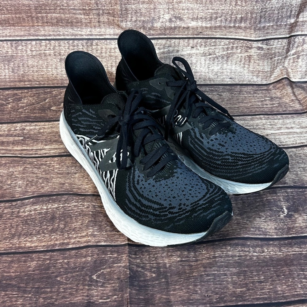 New Balance Fresh Foam 1080v10 Mens 11.5 Black White Running Shoes M1080K10